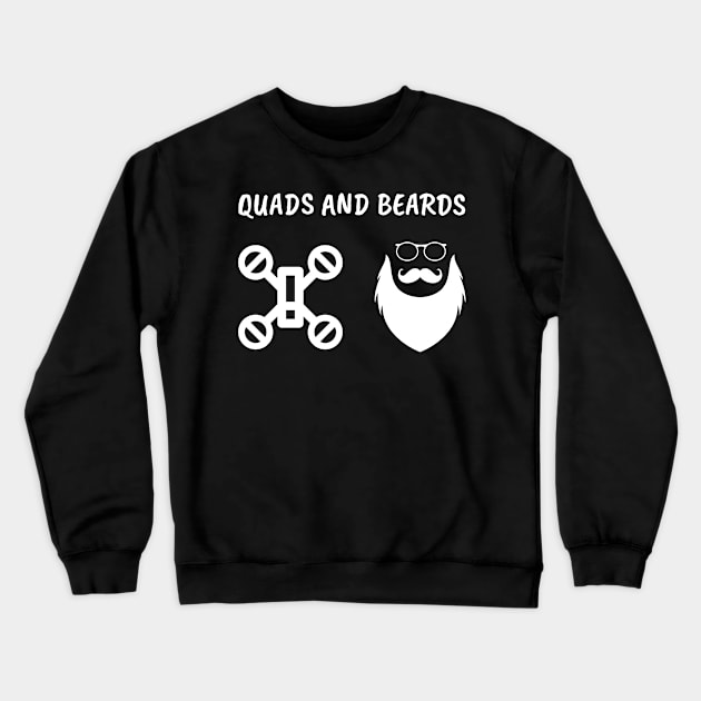 Quads and Beards Crewneck Sweatshirt by Art Deck